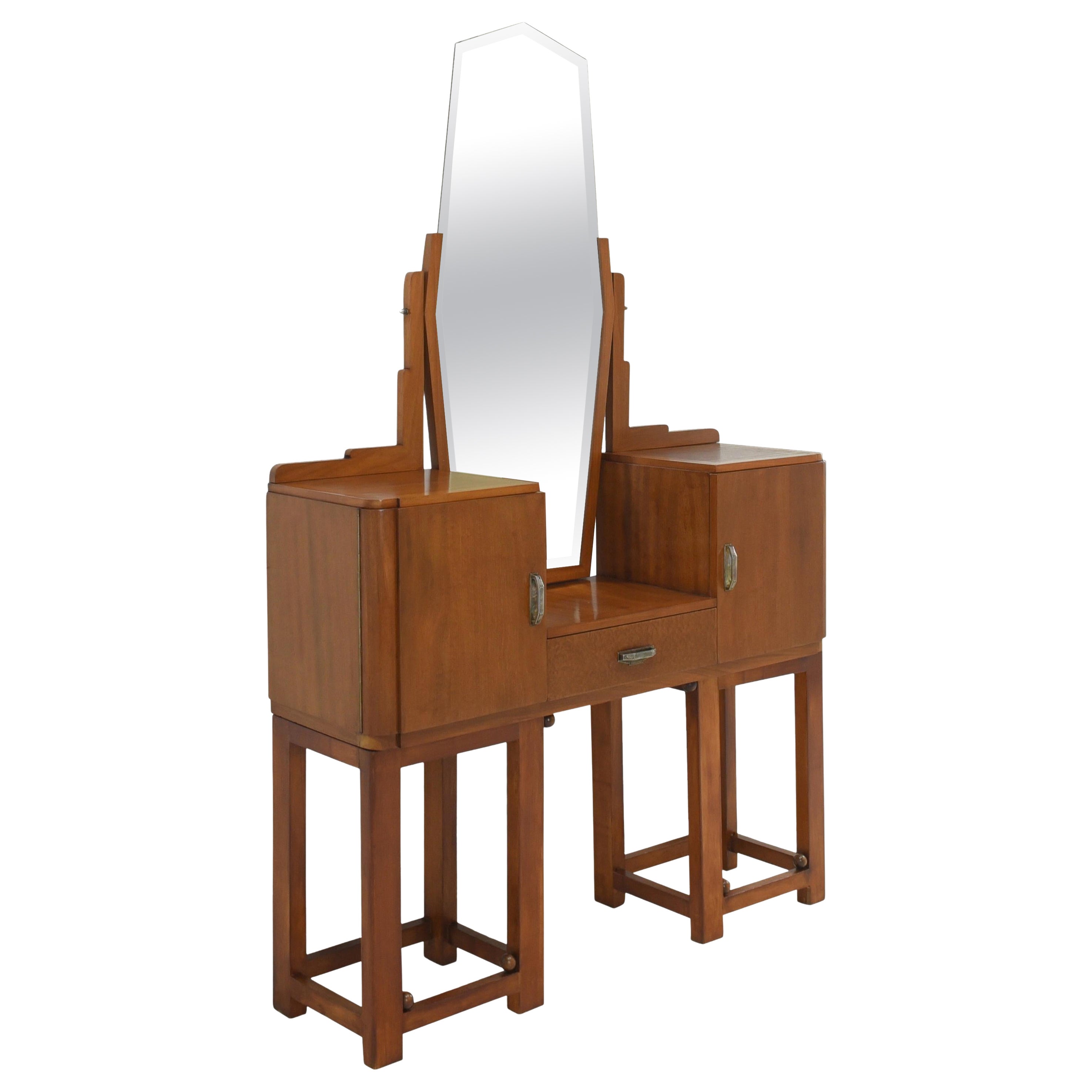 Art Deco Dressing Table Mirror Dresser, 1925 For Sale