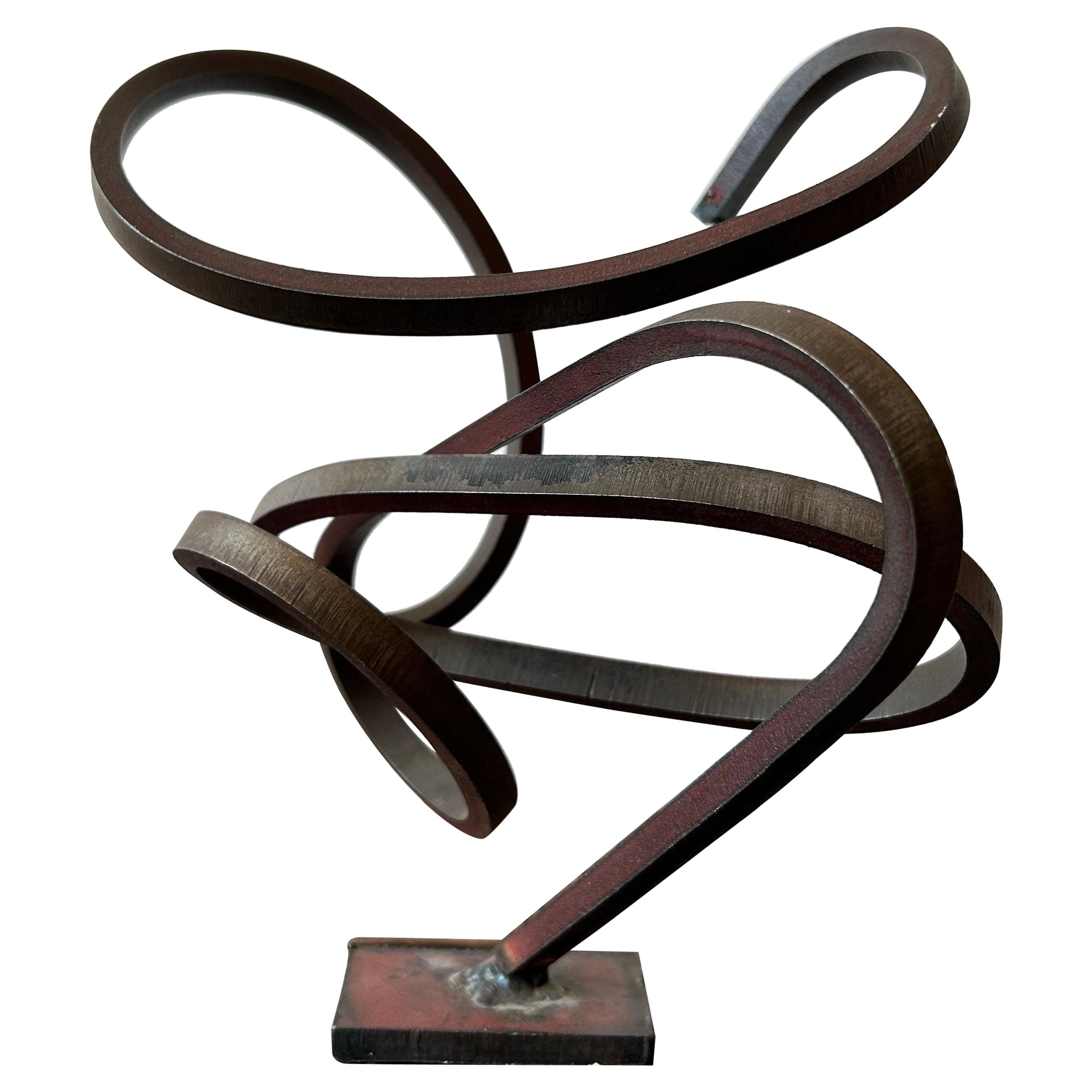 Sculpture abstraite danoise en acier, années 1960