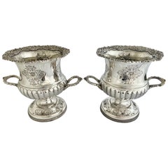 Pair of Early 19th Century English Sheffield Wine Coolers by Boulton