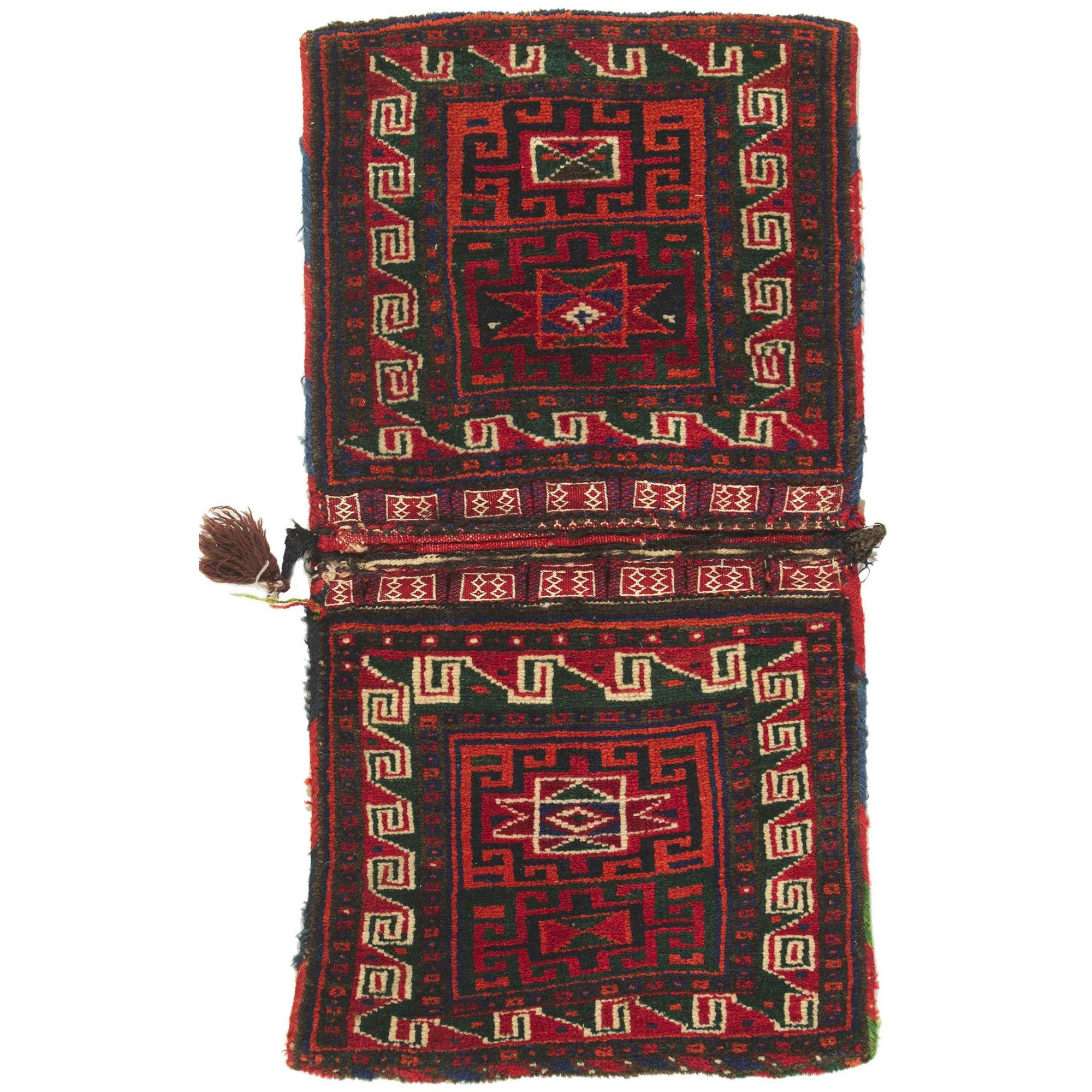 Antique Persian Turkmen Saddlebag For Sale