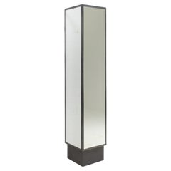 Retro Large Mirror Column Four-Sided Dressing Mirror Clothing Store, 1990