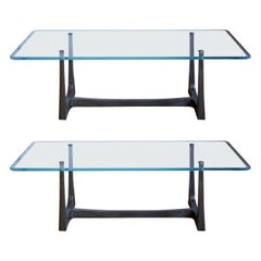 Pair of Gilded Bronze Centre Tables by Felix Agostini