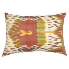 HandWoven Colorful Cushion Cover from All Cotton IKAT Fabric, Retro Pillowcase
