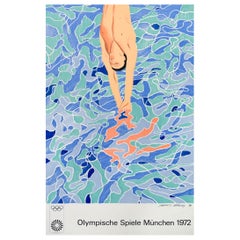 1972 Olympic Poster by David Hockney