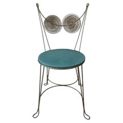 1954 Mid-century Modern Metal "Owl" Chair by Tony Paul for Rubel
