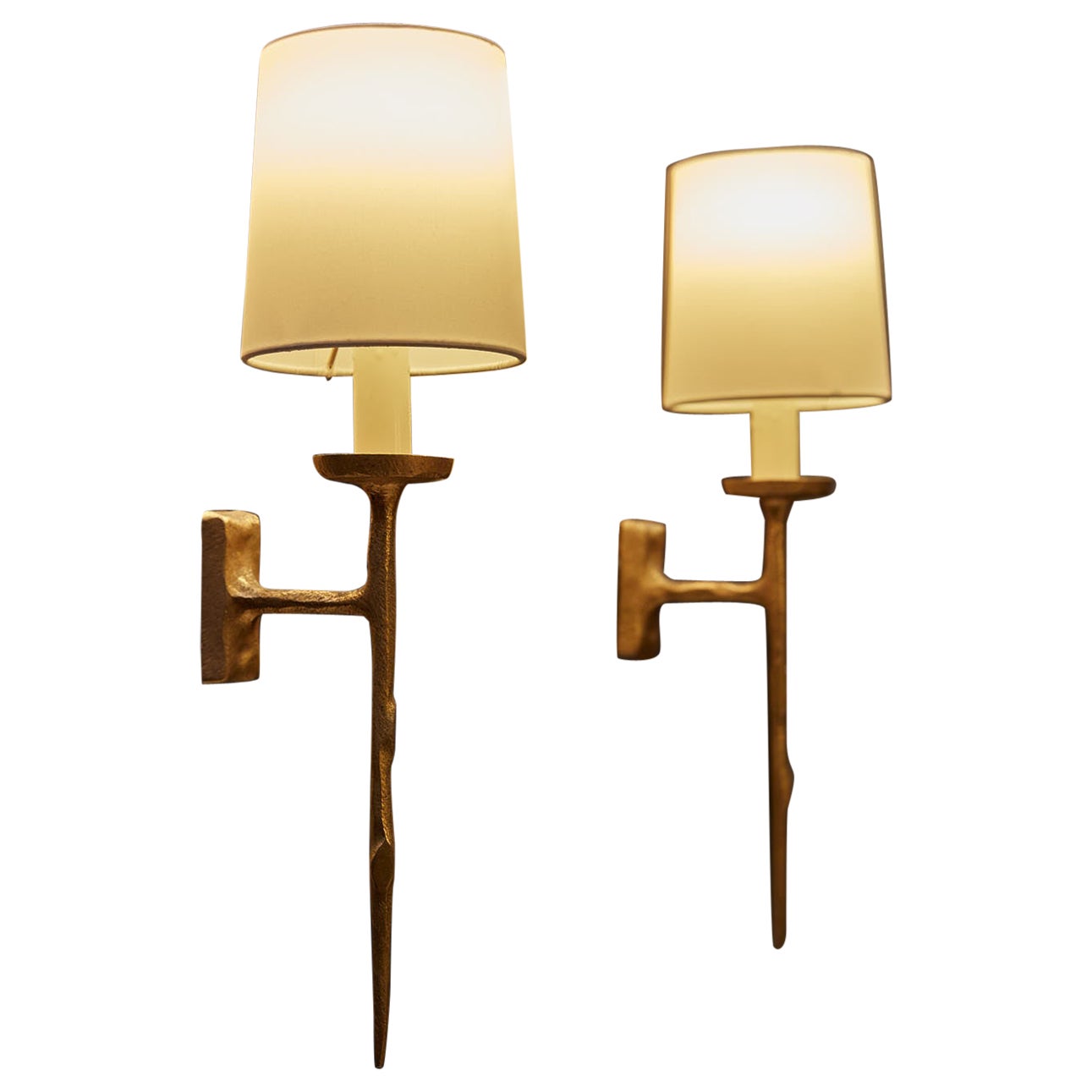 Agostini's Style Sconces in Bronze For Sale
