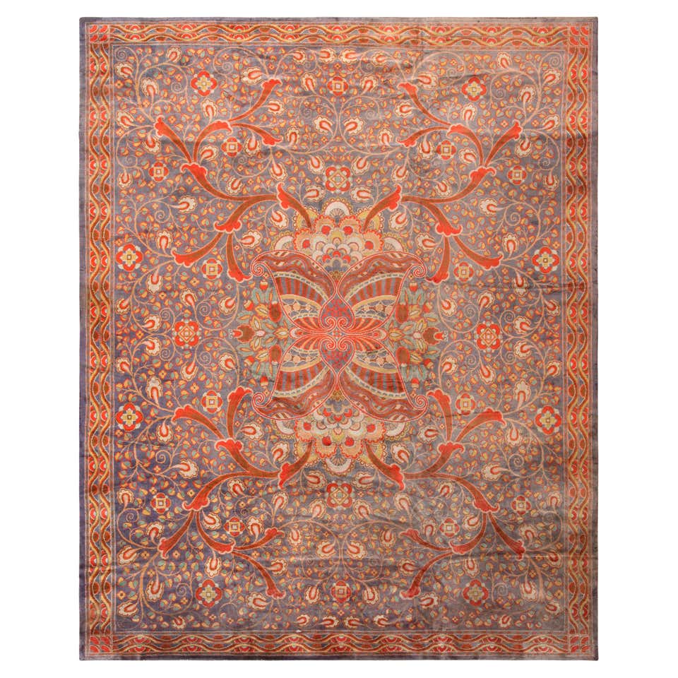 Irish Arts and Crafts Celtic Dun Emer Guild Rug Carpet, circa 1900 For ...