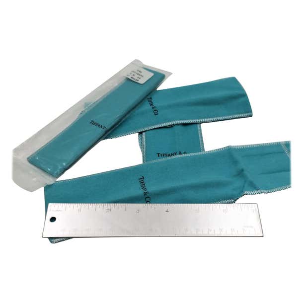 Set of 4 Tiffany and Co. Silver Rulers in Original Pouches For Sale at ...