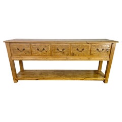 Antique 19th Century English Pine Sideboard