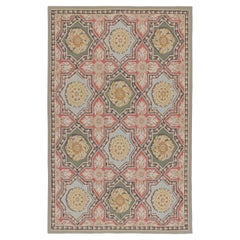 Tapis & Kilim's Aubusson Style Flatweave avec médaillons et motifs floraux