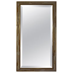 Specchio moderno francese con mosaico di vetro smussato