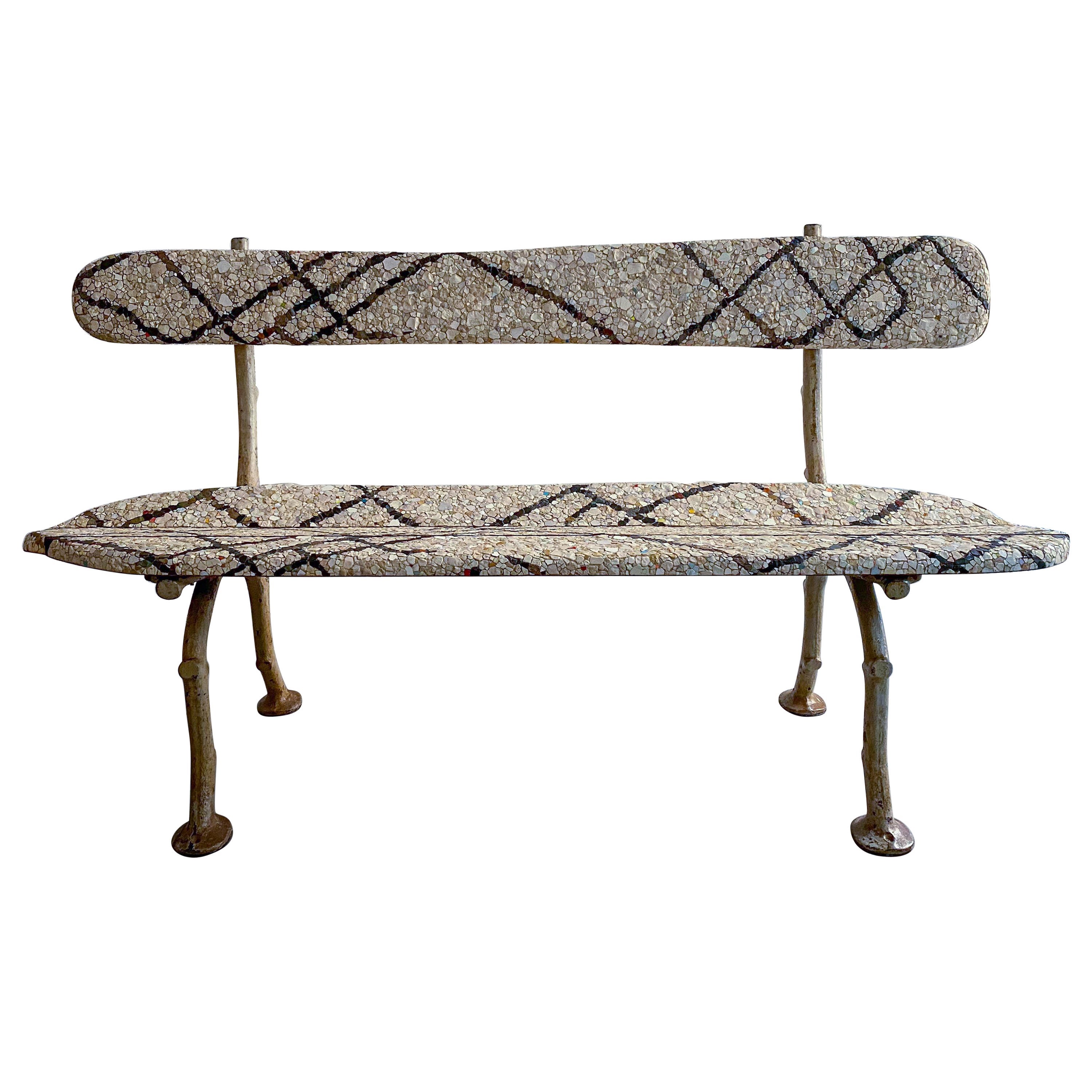 Panchina Con Linee Antique Bench by Yukiko Nagai