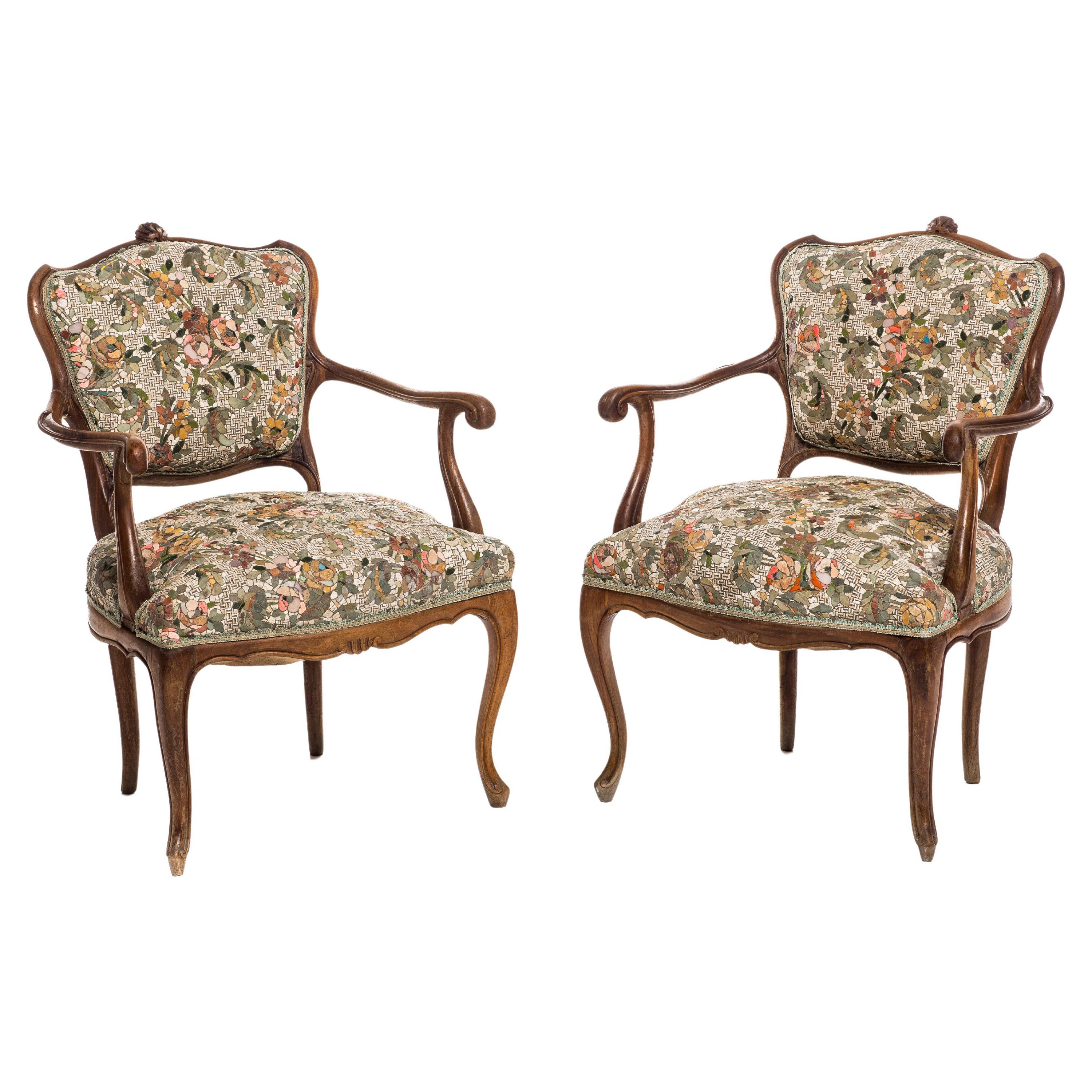 Set of 2 Poltrone Gemelle Armchairs by Yukiko Nagai For Sale