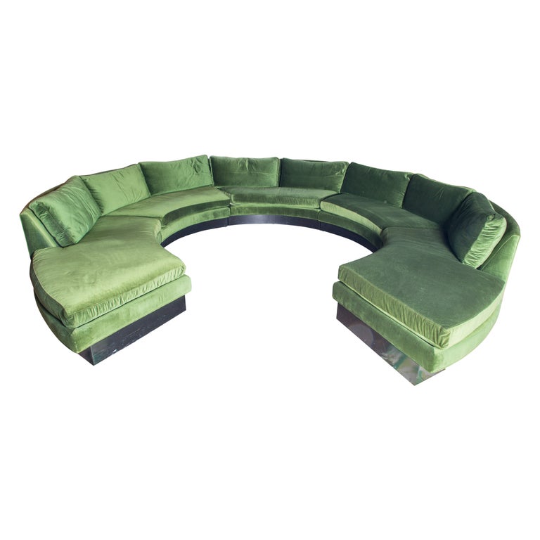 John Stuart, Erwin Lambeth Circular Sectional Sofa For Sale at 1stDibs