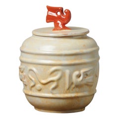 Antique Swedish Art Deco Ceramic Urn