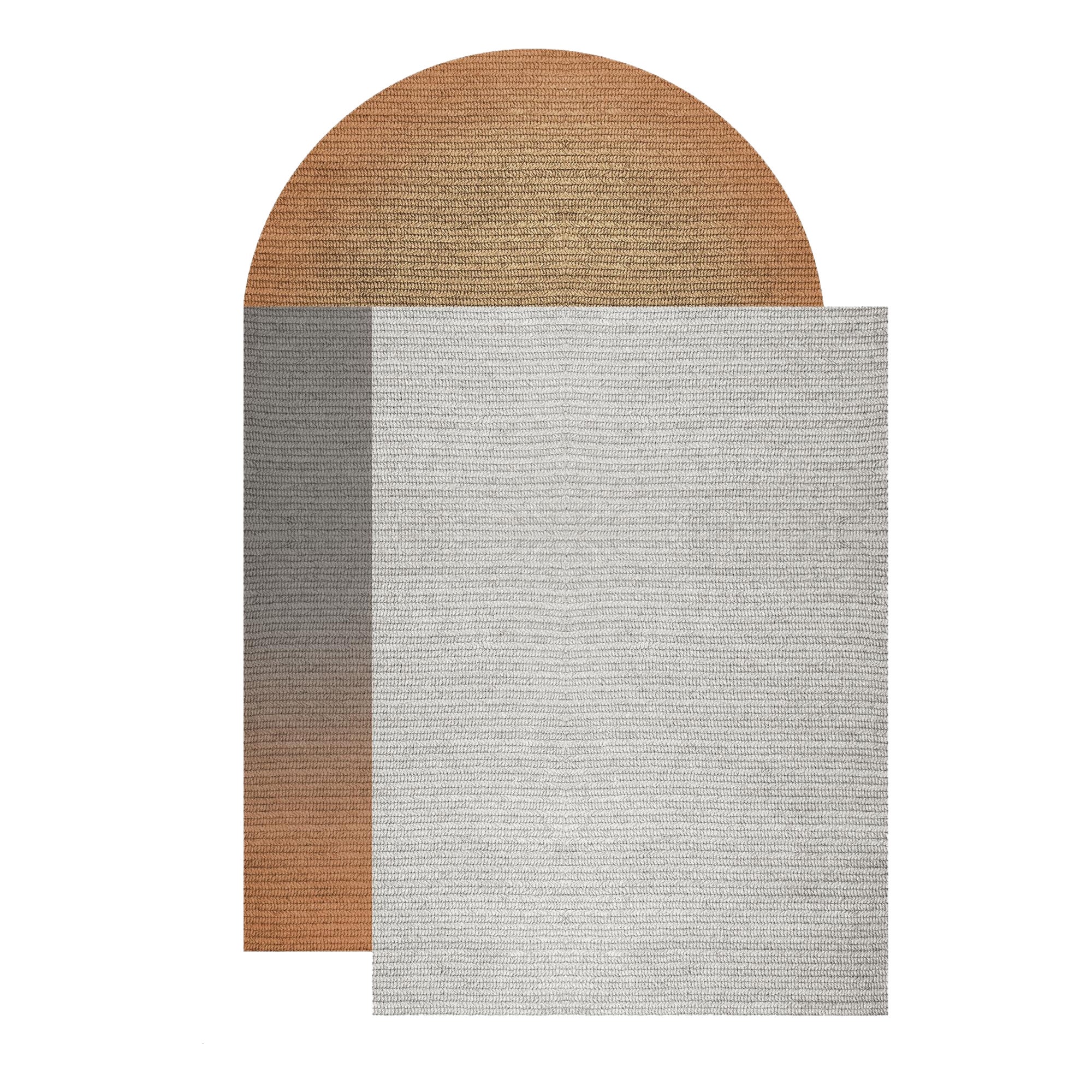 „Fade“-Teppich aus Abaca, „Mahogany“, 260x390cm, von Claire Vos für Musett Design im Angebot