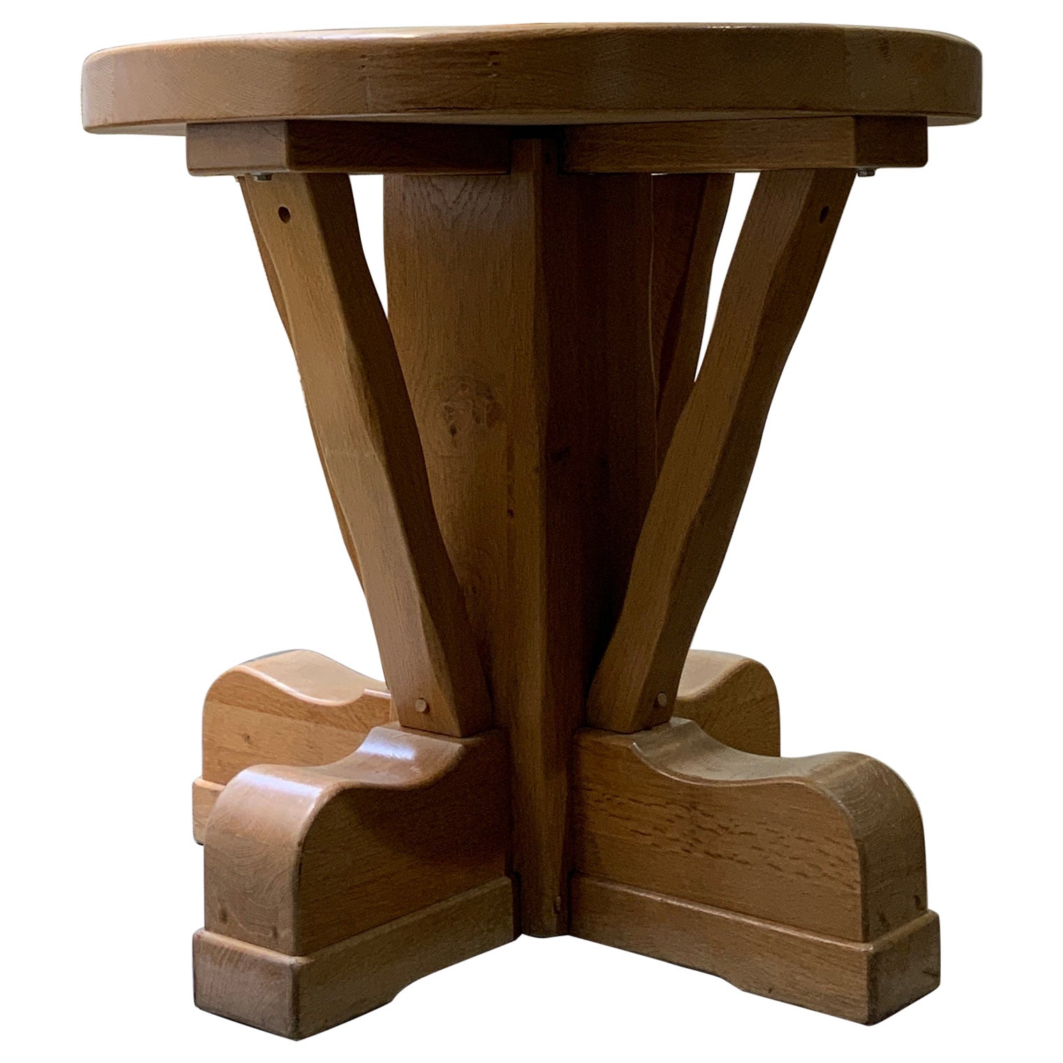 Table française en chêne, 1950