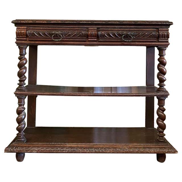 Large and Rustic Antique Console Table at 1stDibs
