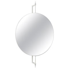 Stainless Steel Circle Rotating Mirror by Kristina Dam Studio