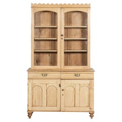 Used 19th Century English Pine Glazed Dresser