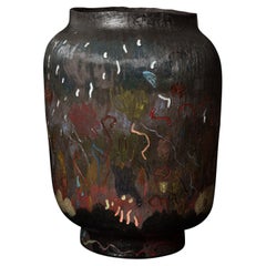 Vase sculptural en céramique de Jacque Faus 
