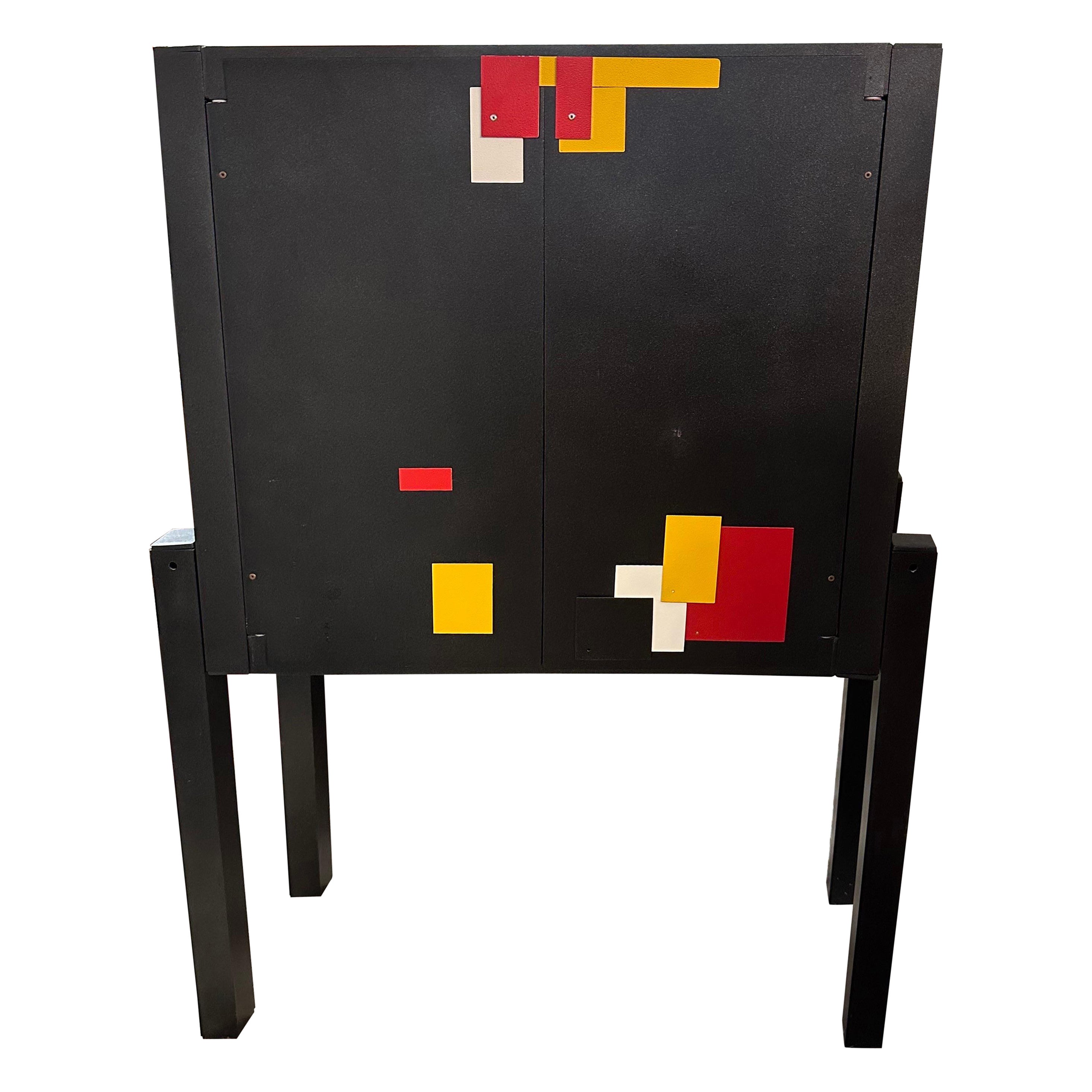 Design Cabinet by Anacleto Spazzapane, circa 1980 For Sale