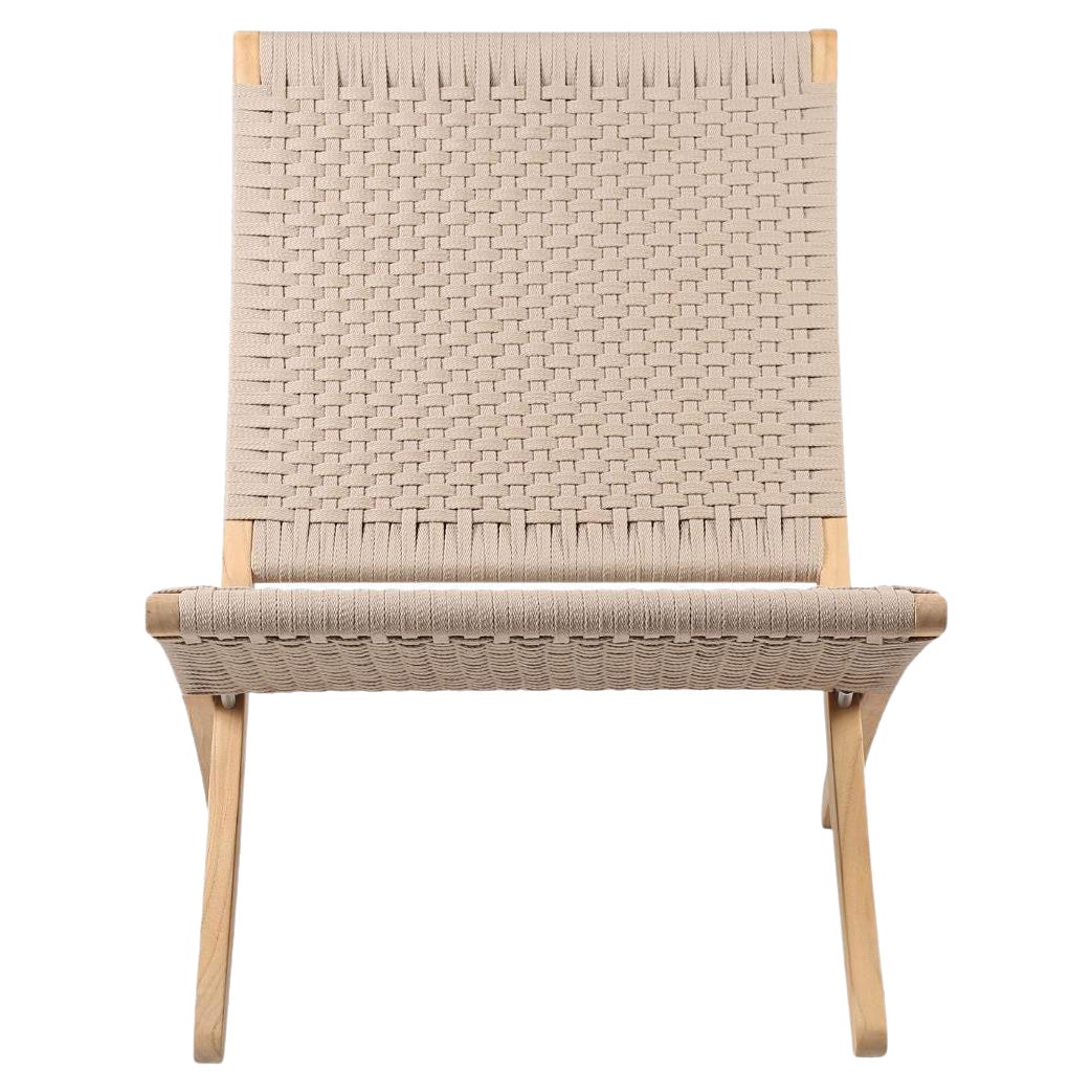 Gottler Outdoor 'MG501 Cuba' Chair in Teak and Sesame for Carl Hansen & Son For Sale