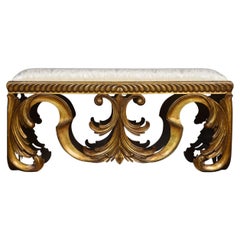 Carved Giltwood Window Seat