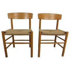 Børge Mogensen J39 Vintage Dining Oak Chair Set of 2