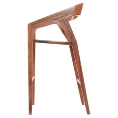 Minimalist Modern Counter Stool in Mexican Hardwood, '2 in Stock'