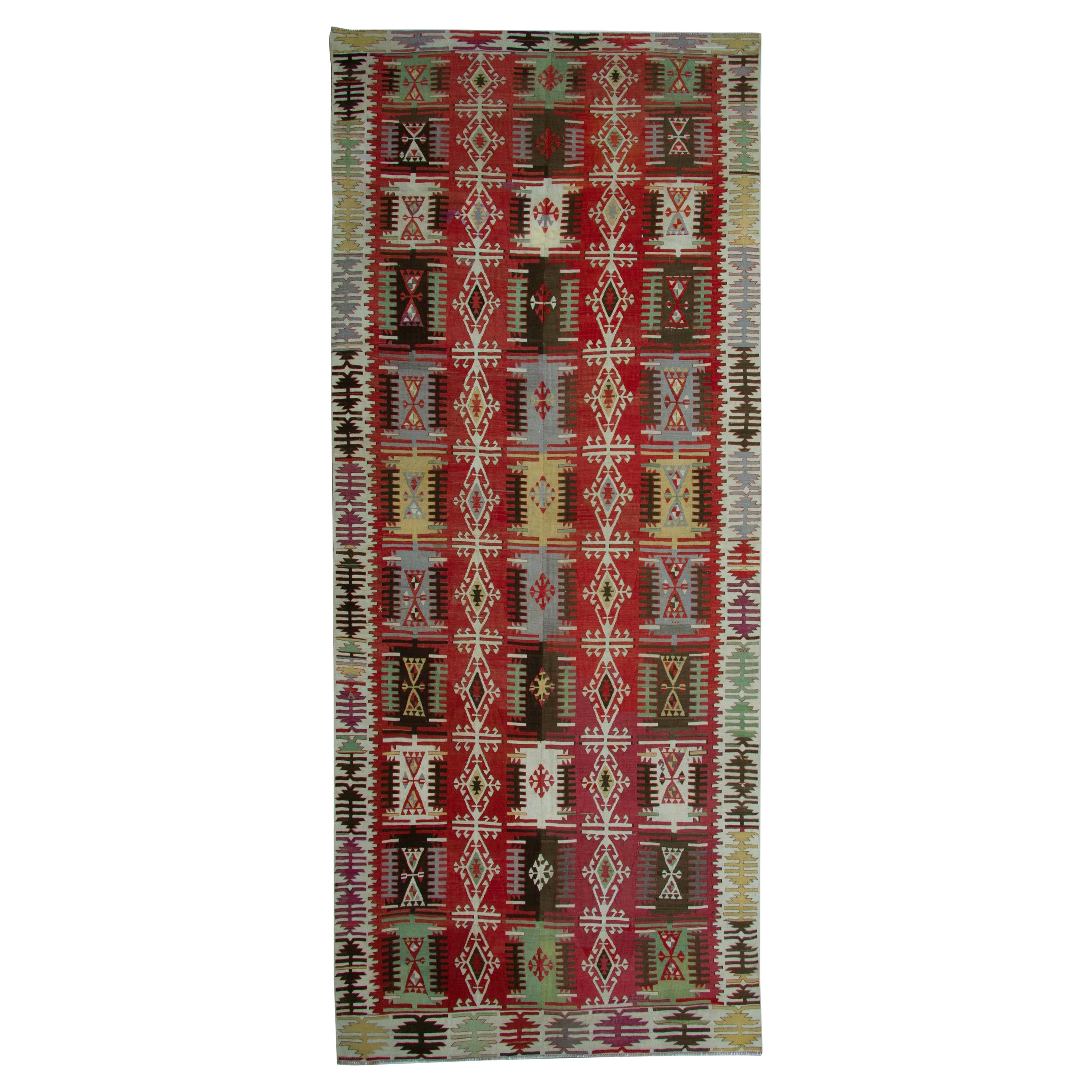 Handmade Carpet Kilim Rugs, Oriental Rugs from Turkey, Turkish Rugs for Sale For Sale