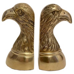 Pair of Used Brass Eagle Bookends