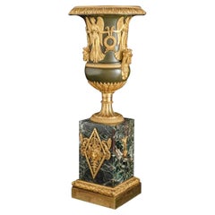 Neoclassical Ormolu Mounted Patinated Bronze and Marble, 18th Century
