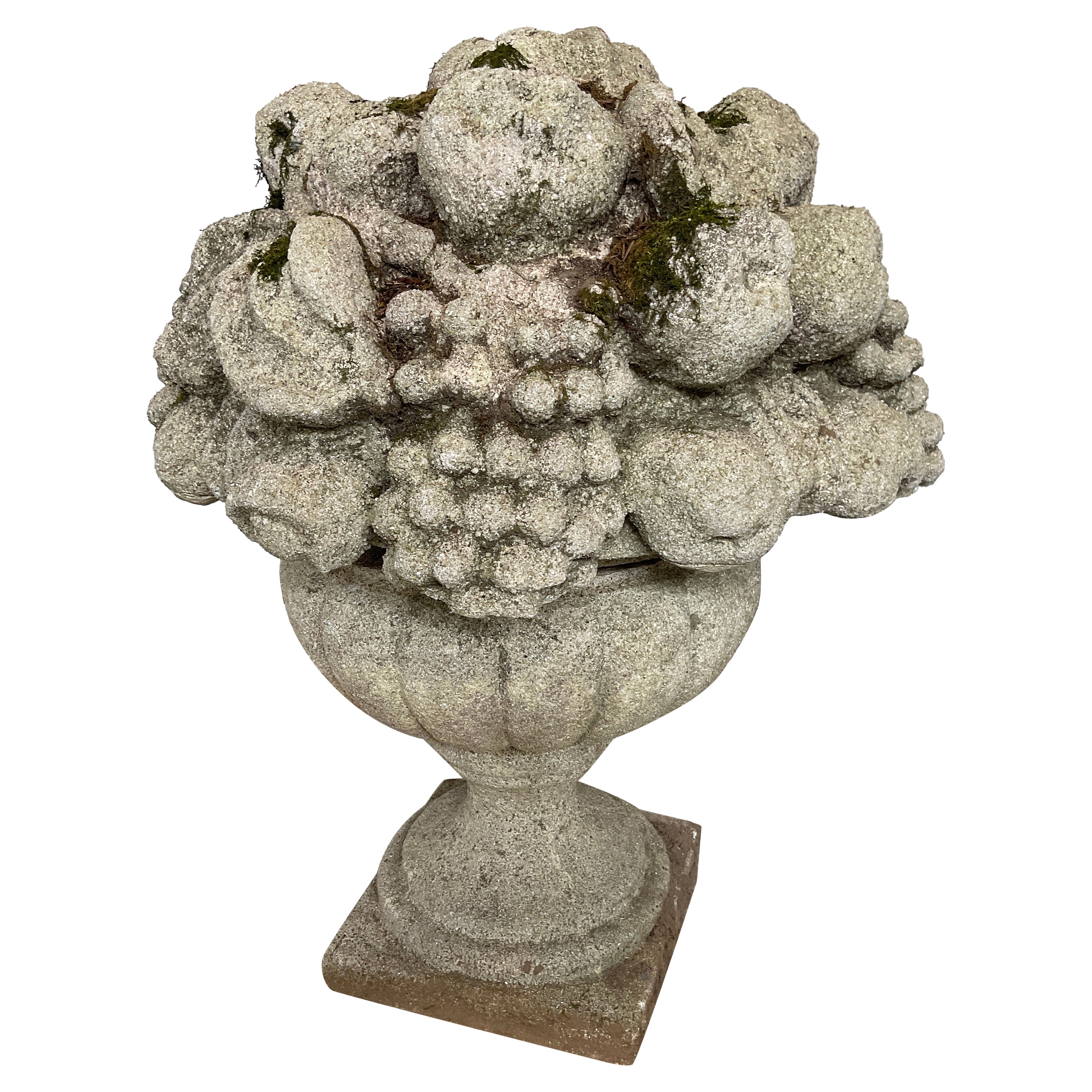 1950s Concrete Urn with Fruit