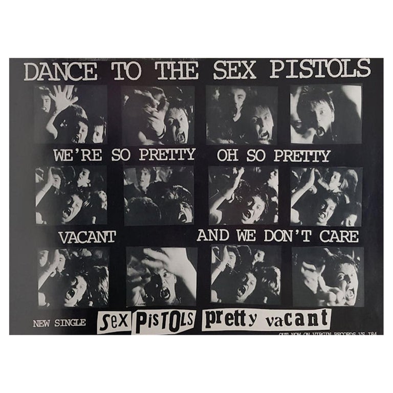 Sex Pistols Pretty Vacant Original Vintage Poster For Sale At 1stDibs sex-pistols-pretty-vacant-original-vintage-poster-for-sale-at-1stdibs