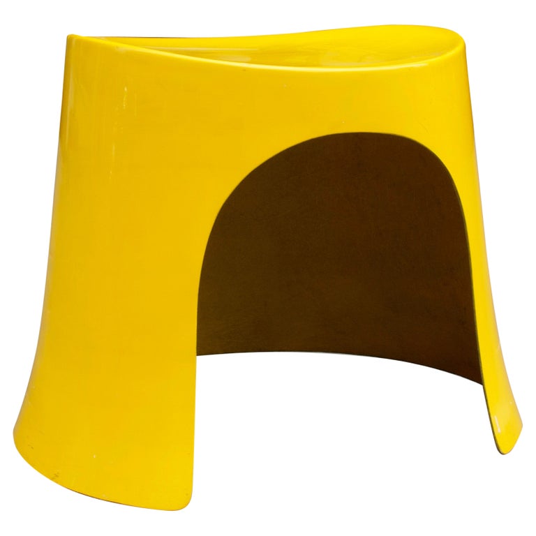 Yellow Stool by Nanna Ditzel, 1969 For Sale at 1stDibs
