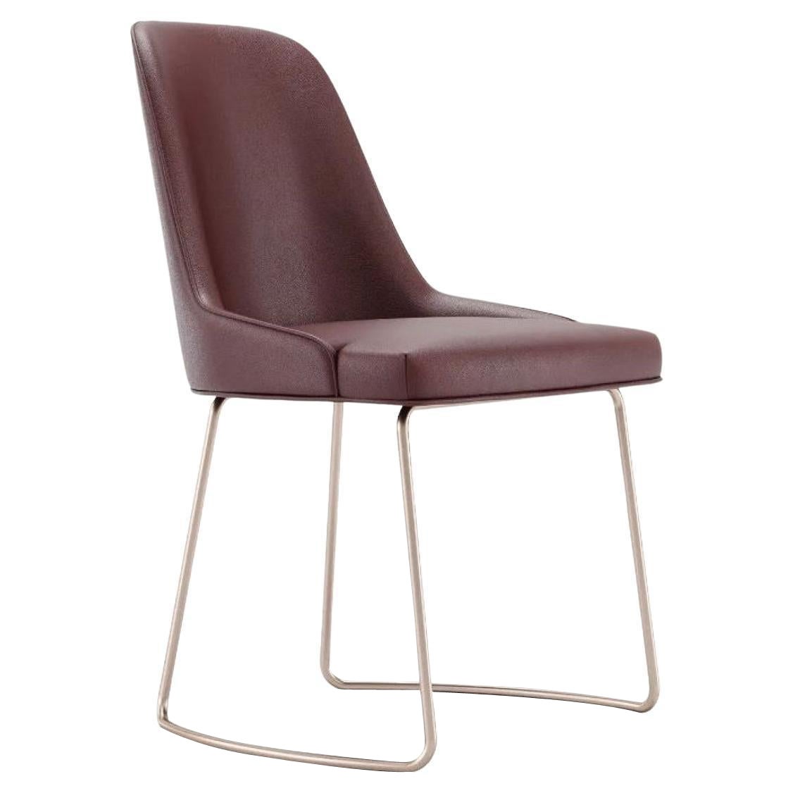 Anna Chair with Metal Baseboard by Domkapa For Sale