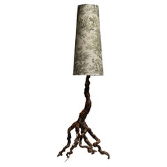 Vine Wood Floor Lamp, France circa 1960