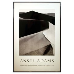 Vintage National Gallery of Art 1985/86 Art Exhibition Poster von Ansel Adams, gerahmt