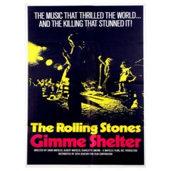 1970 Rolling Stones, Gimme Shelter Original Retro Poster