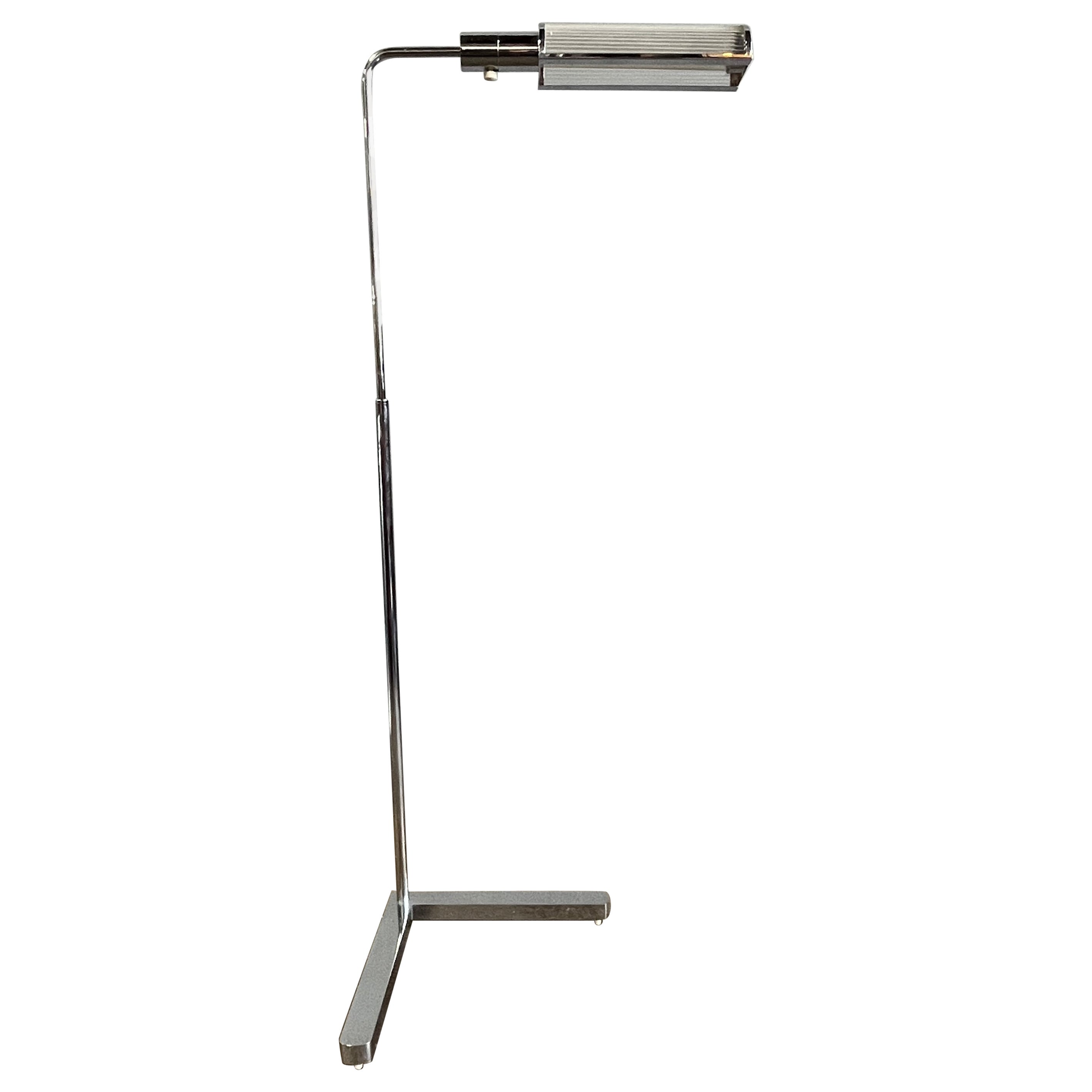 Midcentury Chrome Reading Lamp by Casella  For Sale