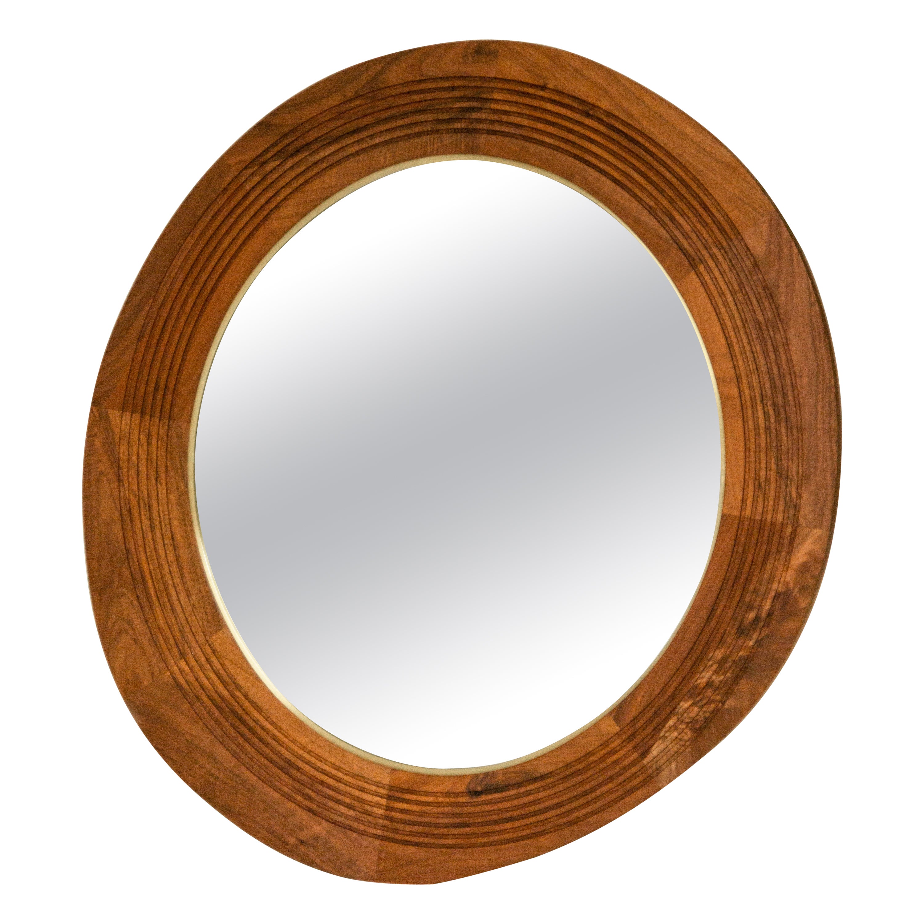 Joseph Oval Mirror Designed by Tana Karei For Sale