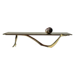 Table basse en laiton LEDA de Salvador Dali