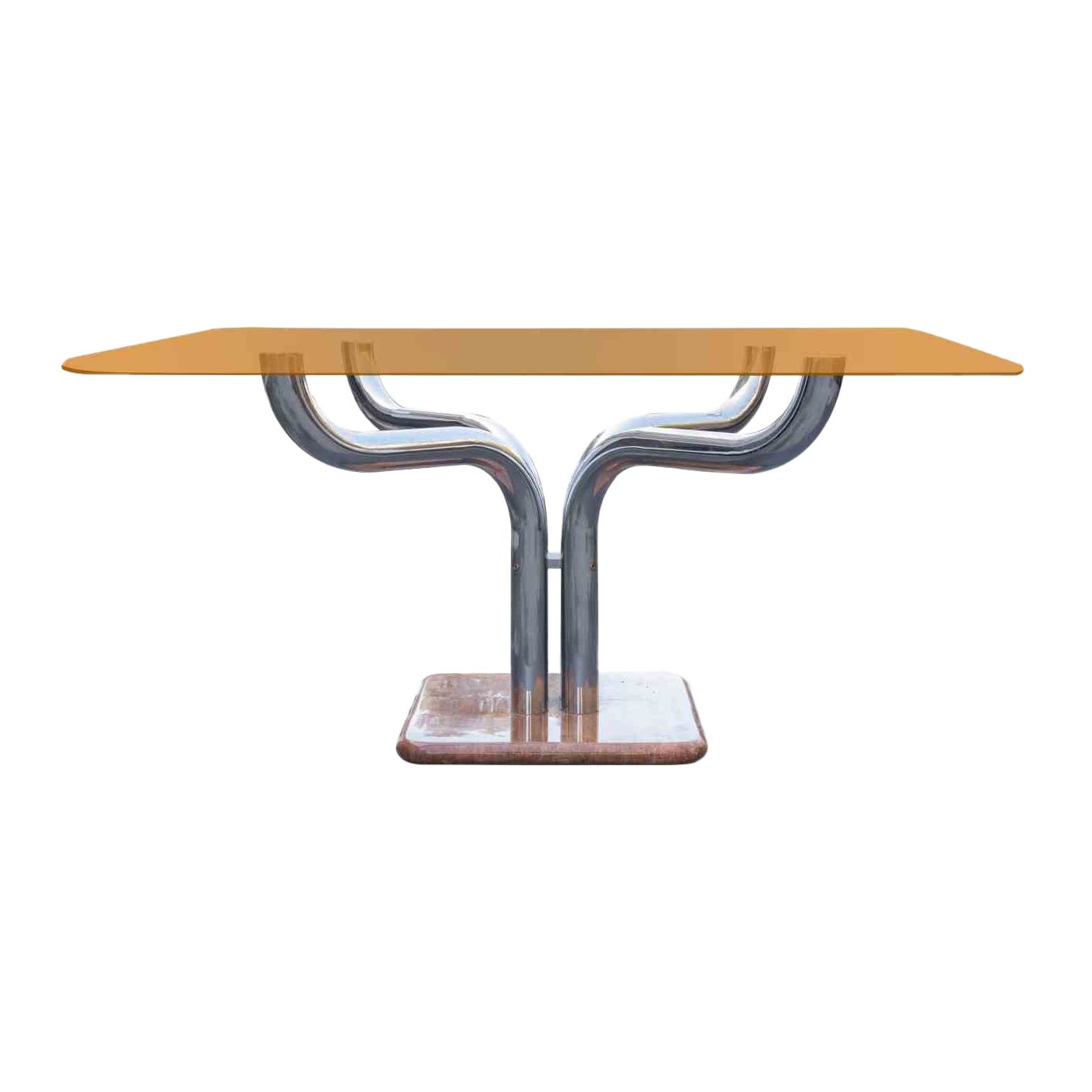 Table chromée vintage de Guido Faleschini pour Mariani, Italie, 1970 en vente