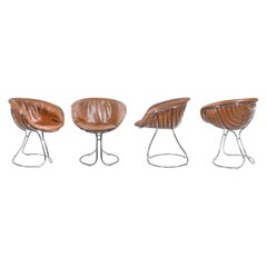 Set of 4 RIMA Pan Am Dining Chairs by Gastone Rinaldi, Italy, 1960s