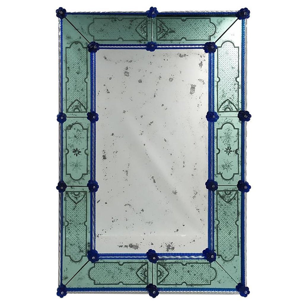 Ca' Vendramin Murano Glass Mirror For Sale