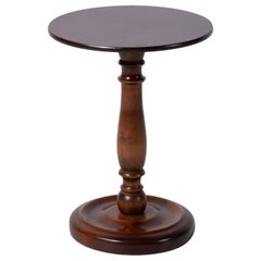 Vintage French Wood Side Table or Pedestal