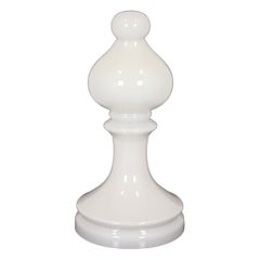 Glass Bishop Chess Table Lamp by Ivan Jakeš for Osvětlovací Sklo Valašské Meziří