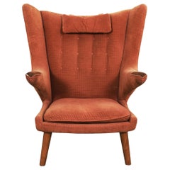 Used Iconic Papa Bear Wingback Chair by Hans Wegner, 1951