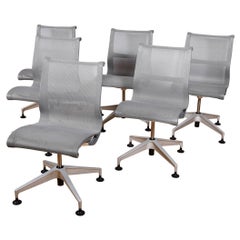 Retro Set of 6 ‘Setu' Dining / Conference Chairs by Herman Miller